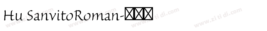 Hu SanvitoRoman字体转换